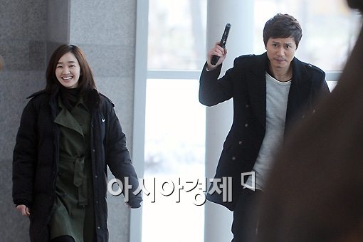 [포토]즐거운 수애와 진지한 김민종