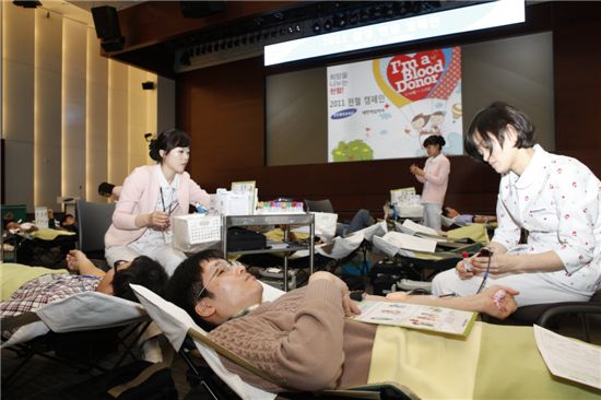 [포토]삼성, 임직원 대상 헌혈캠페인