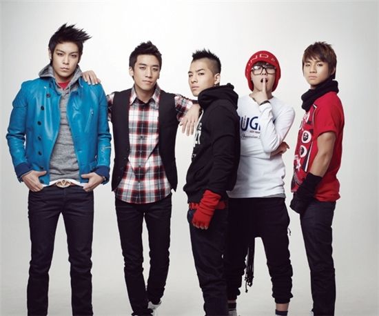 Korean idols Big Bang [Big Bang's official website]