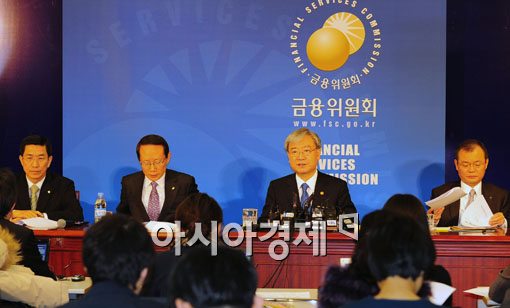 [포토] '저축銀 영업정지' 발표하는 김석동 위원장 