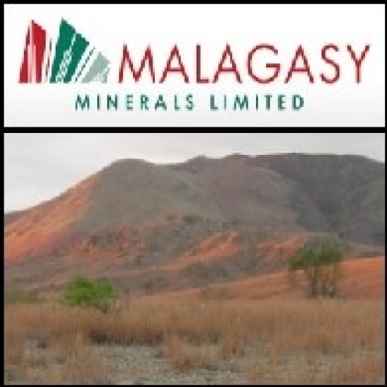 2011년 2월17일 호주 시장보고서: Malagasy Minerals (ASX:MGY), 마다가스카르에서 바나듐 시추작업 착수