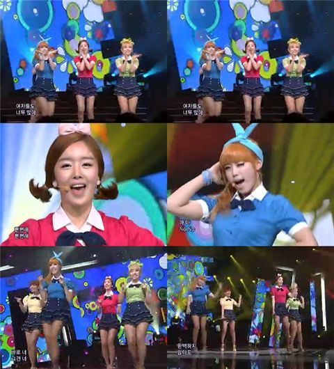 Girl group Secret at SBS' "Inkigayo," show [TS Entertainment]
