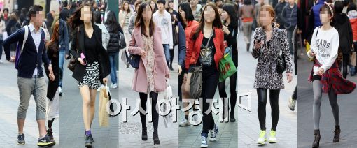 [포토]무거운 코트 '안녕!'