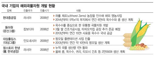 커지는 '곡' 소리…기업들 해외곡물 캔다