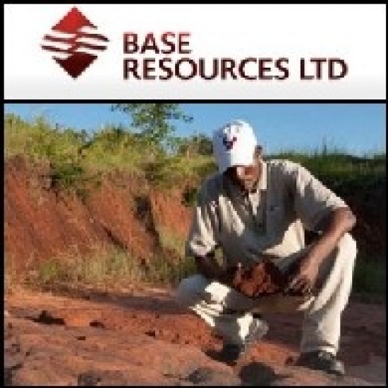 2011년 2월25일 호주 시장보고서: Base Resources (ASX:BSE), 케냐 Kwale 광사 프로젝트 자원 717만 톤 증가