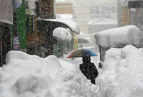 강원도 다시 폭설..전국엔 내일까지 비