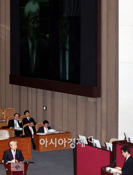 [포토] 국회 출석한 김석동 위원장