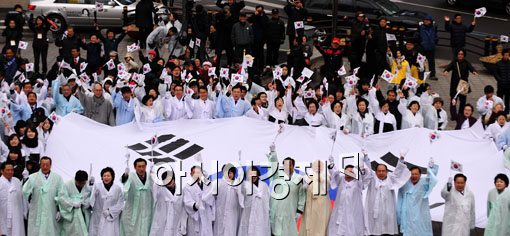 [포토] 재현되는 3.1절 운동