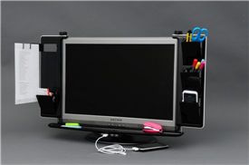 LCD모니터 부착형 수납장치