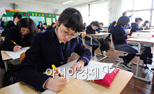 [포토] 초·중학교 진단평가 실시