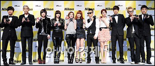 [포토]니콘 카메라로 하나된 YG패밀리