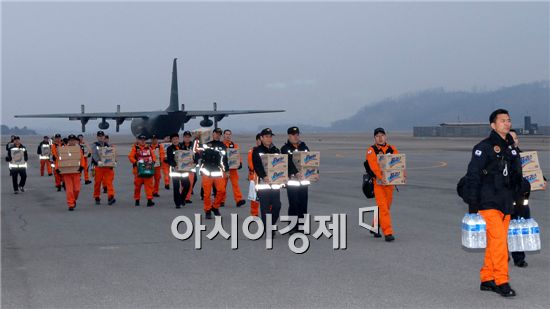日피해복구 긴급구조대 오늘 오후 야마가타공항 도착