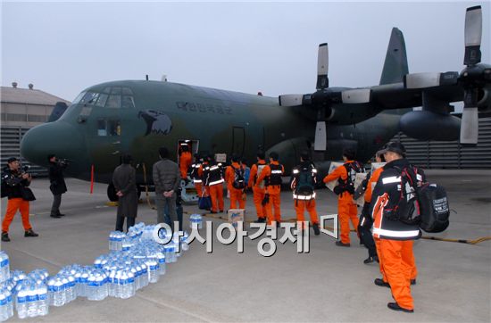 日피해복구 긴급구조대 오늘 오후 야마가타공항 도착