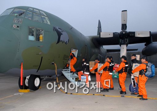 [포토] 일본으로 급파되는 긴급 구조대