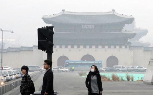 [포토]봄 불청객 황사 시작