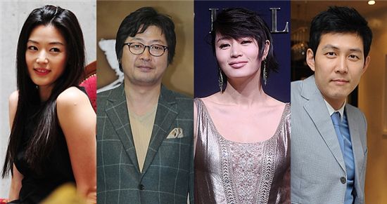 Starting from left: Gianna Jun, Kim Yun-seok, Kim Hye-soo and Lee Jung-jae [Asia Economy Daily]