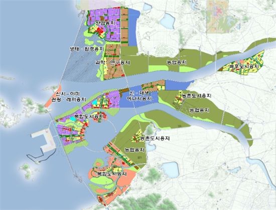 ▲ 새만금 내부토지이용계획(안)