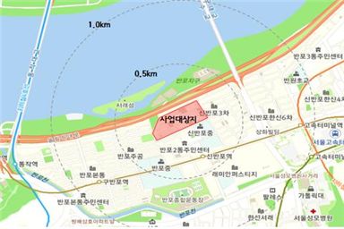 서초구 반포아파트지구내 위치한 ‘신반포1차’ 개발지  / 서울시