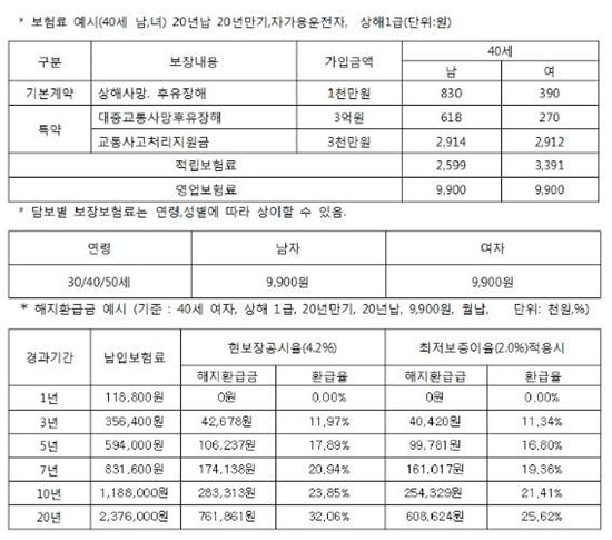 중앙선 침범, 신호위반 사고 운전자보험이면 안심! 