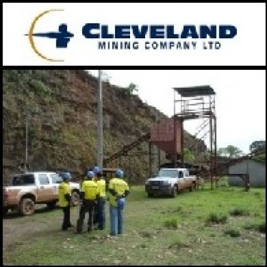2011년 3월18일 호주 시장보고서: Cleveland Mining (ASX:CDG), 칠레에서 신규 금 프로젝트 인수