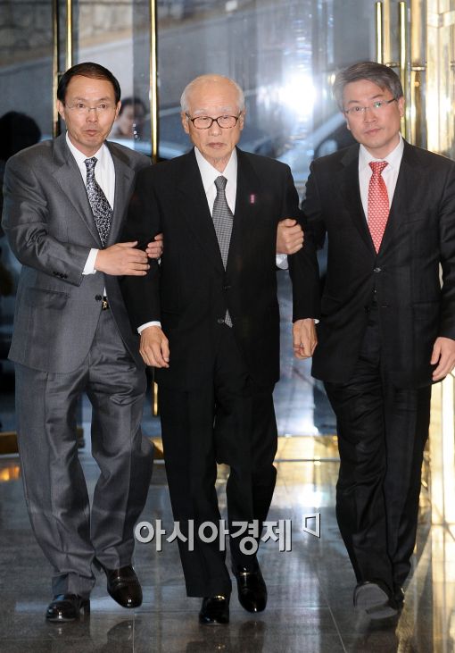 [포토]대우 창립 44주년 참석하는 김우중 전 대우그룹 회장