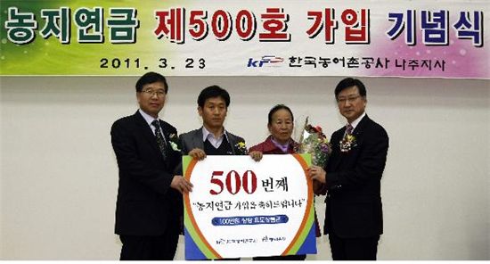 농지연금 80일만에 가입자 500명 돌파