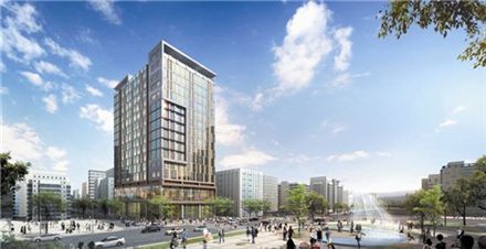 인천시청 앞 ‘코아루 파크드림’ 오피스텔 투시도