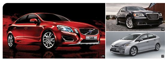 15. 볼보 ALL-New S60
16. 크라이슬러 All-New300C
17. 도요타 프리우스