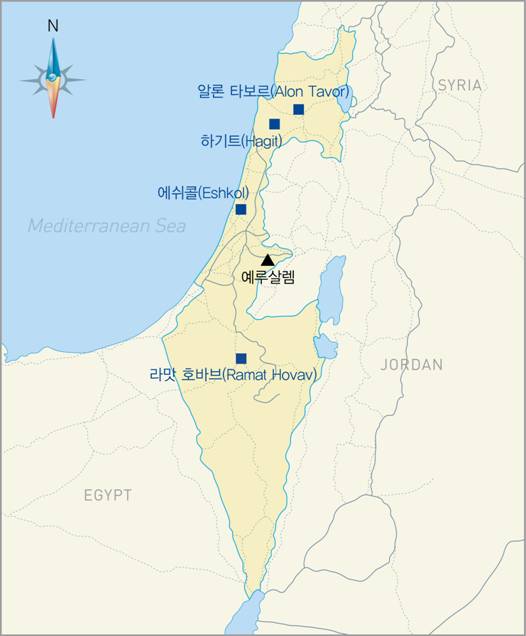 두산중공업과 스코다파워가 협력해 수주한 발전설비가 공급될 이스라엘 발전소 위치