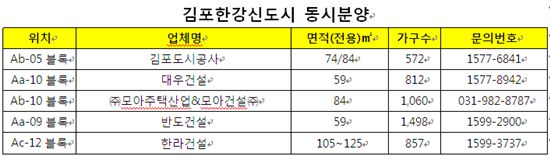 '대단지 쏟아진다'..김포한강 4799가구..4월 분양