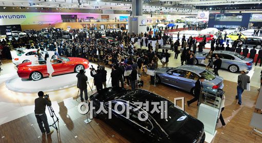 [포토] '이번 주말은 모터쇼 보러오세요~'