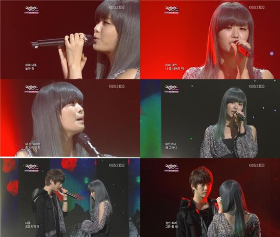 '뮤뱅' 송지은-방용국, 드라마 찍나? 애절 눈빛 연기 '완벽'