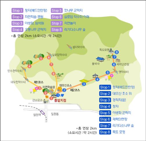 대모산 숲속여행 체험코스 