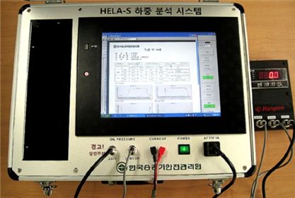 승관원이 세계 최초로 개발한 유압식 엘리베이터 하중분석장치(KESI HELA System)
