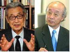 김윤식 명지대 석좌교수(왼쪽)와 박한식 美 조지아대 교수