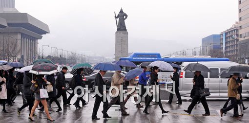 [포토] 오늘 비는 정말 싫다!