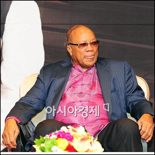 [포토]퀸시 존스 '기자간담회는 늘 긴장해'