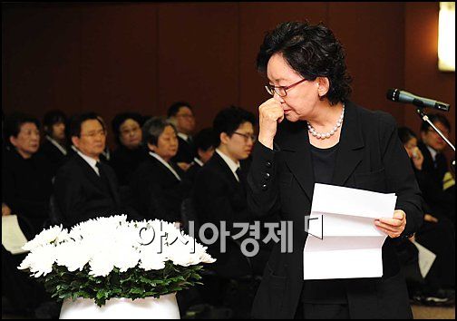 [포토]김수현 작가 '아! 故 신현택 회장'
