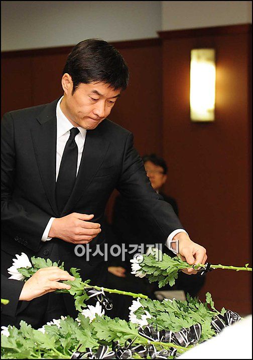 [포토]김상중 '아! 故 신현택 회장님'