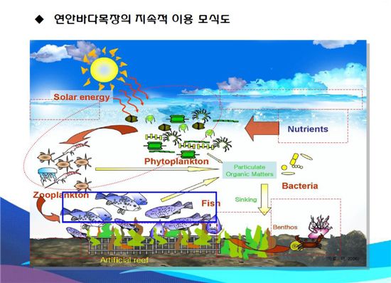 연안바다목장 이용 모식도