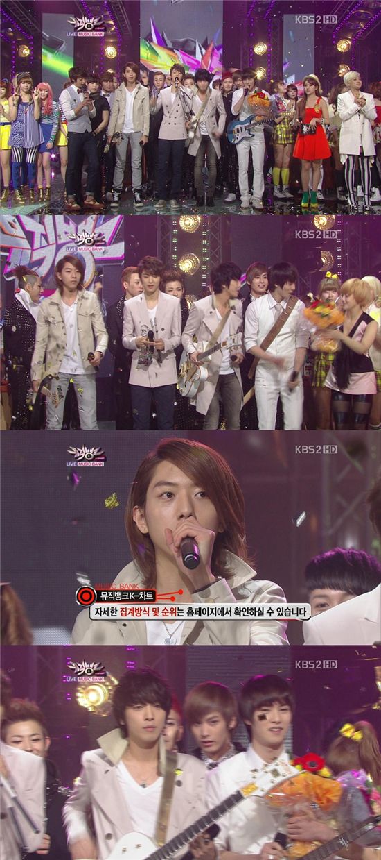 씨엔블루 '엠카' 이어 '뮤뱅' 트리플크라운..'적수가 없다'