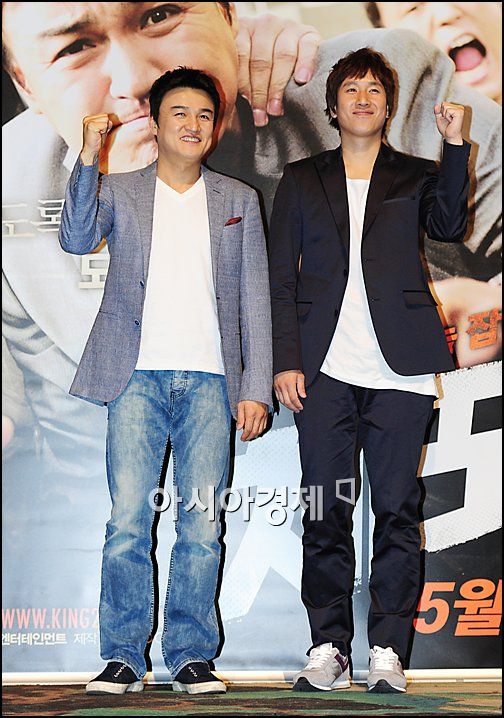 [포토]박중훈-이선균 '체포왕 화이팅!'