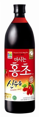 대상 청정원, '마시는 홍초' 산수유 출시