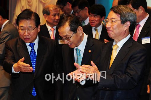 [포토] 정준양 회장 만나는 정운찬 동반성장위원장