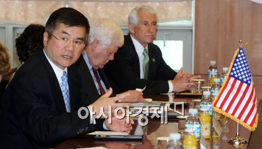 [포토]인사말하는 게리 로크 미국 상무장관