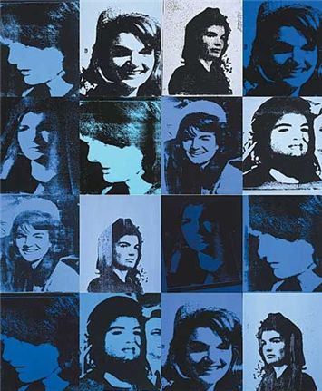 ▲재키시리즈 (리넨에 아크릴과 실크스크린 잉크, 각 50.8X40.6cm 16장 ,1964) ⓒThe Andy Warhol Foundation for the Visual Arts, Inc.
