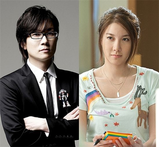 Seo Taiji (lef) and E Ji-ah [Seotaiji Company / KEYEAST]