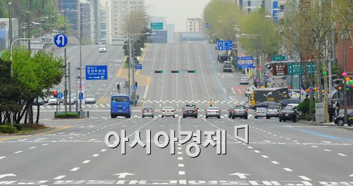 [포토] 차량 통제되는 강남대로