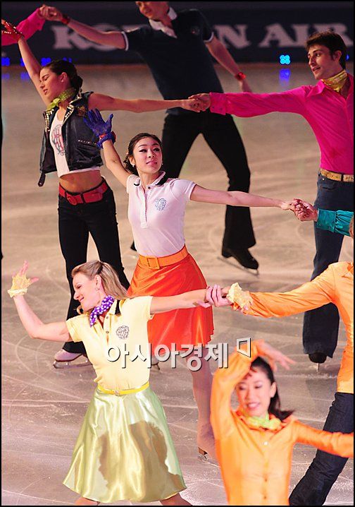 [포토]김연아 '세계 유수의 선수들과 함께'