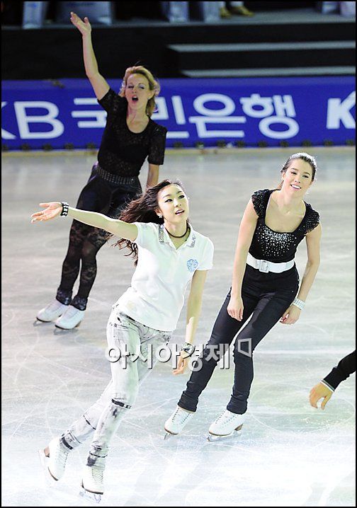 [포토]김연아 '세계 유수 선수들과 함께'